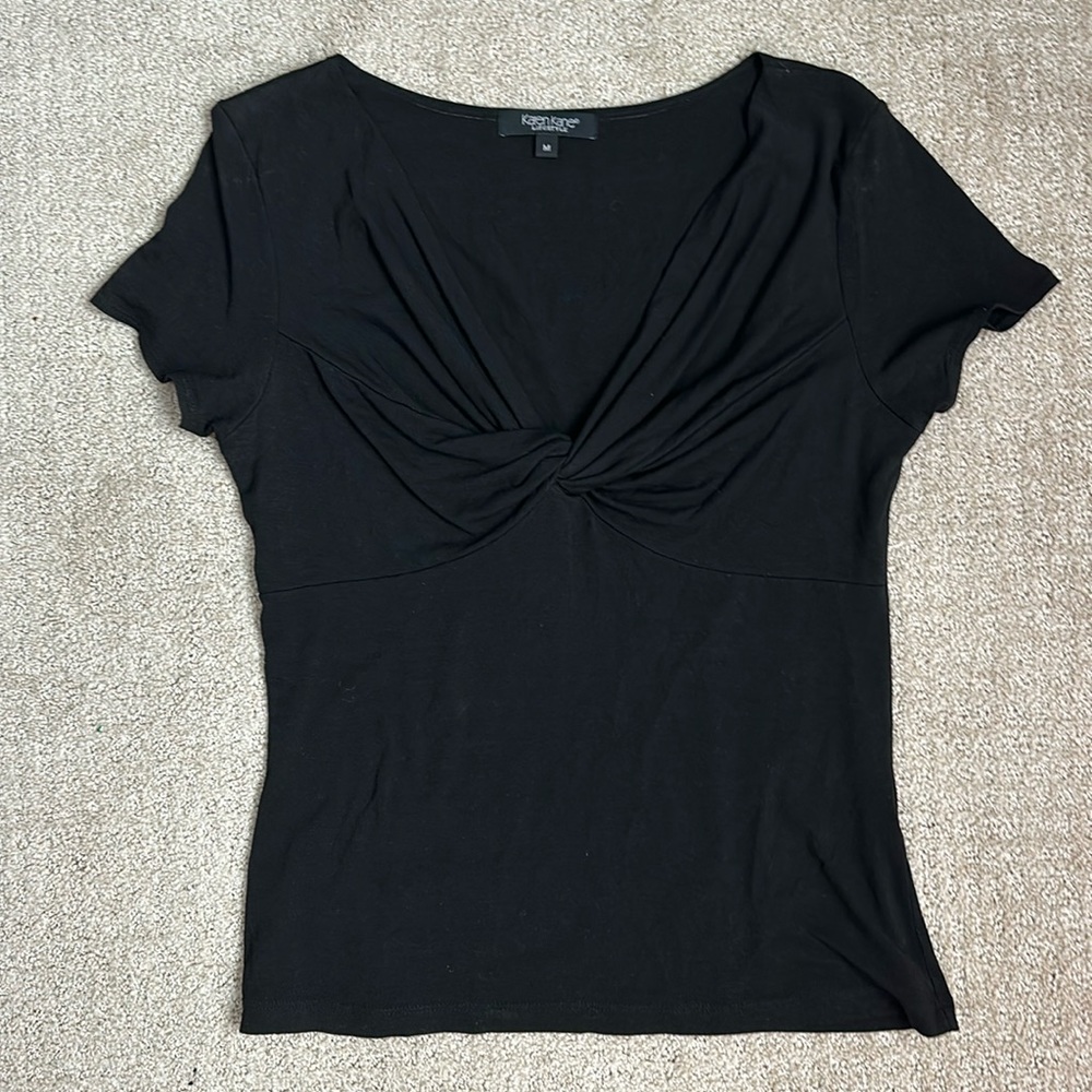 Black Karen Kane Top